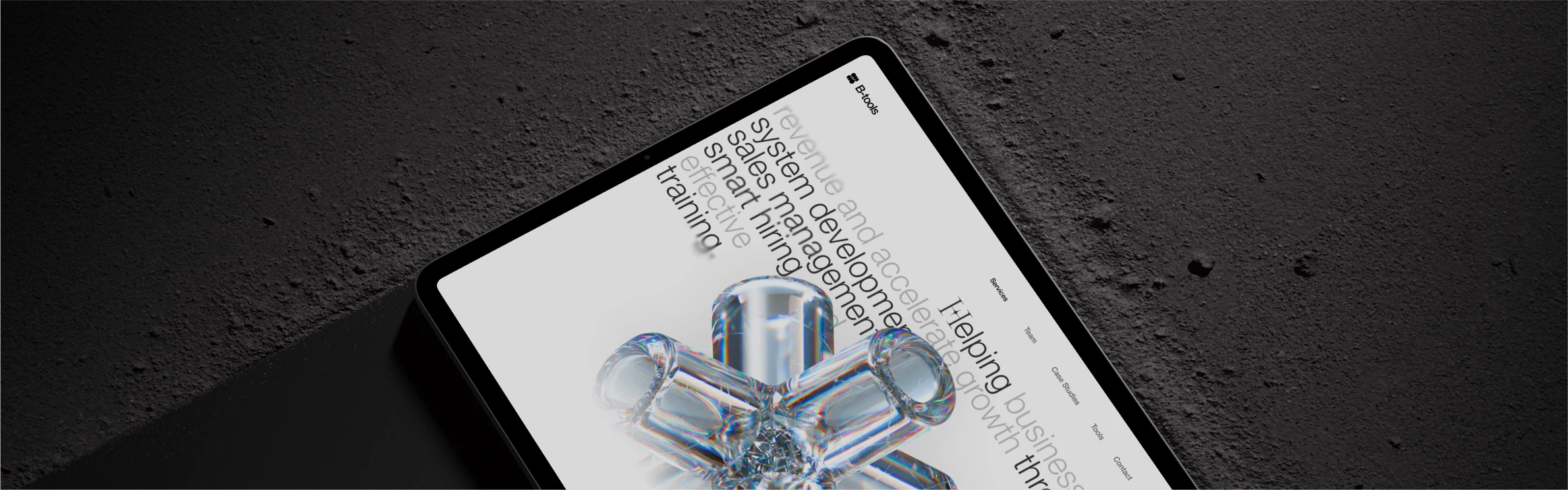 Bee Tools — the site on a tablet